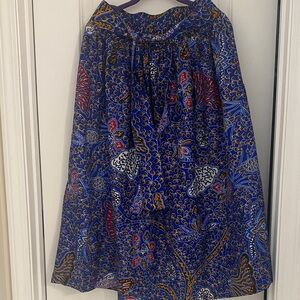 Blue Patterned Women's Skirt